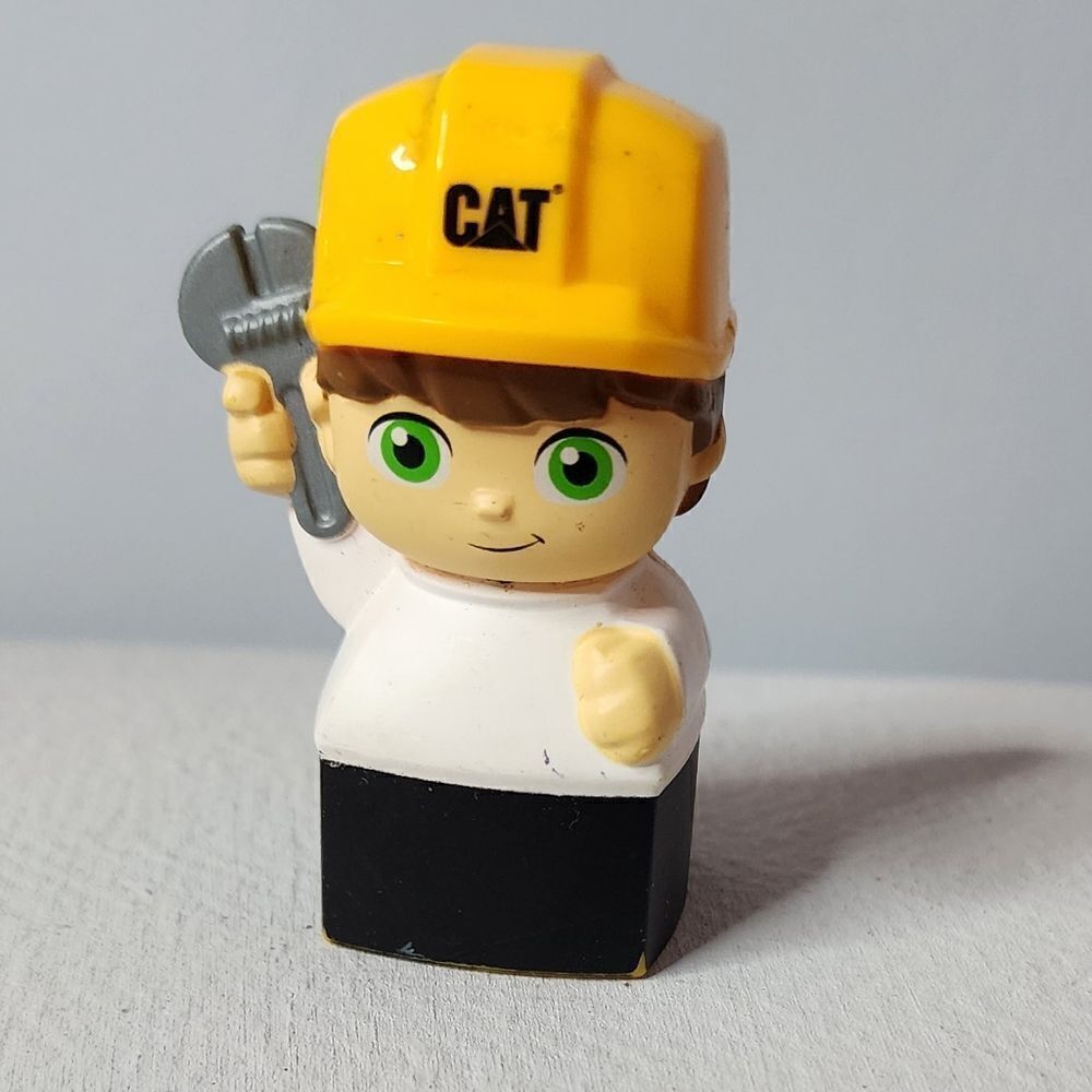 Mega Bloks Replacement Figure Man For Cat Dump Truck Construction Worker Toy